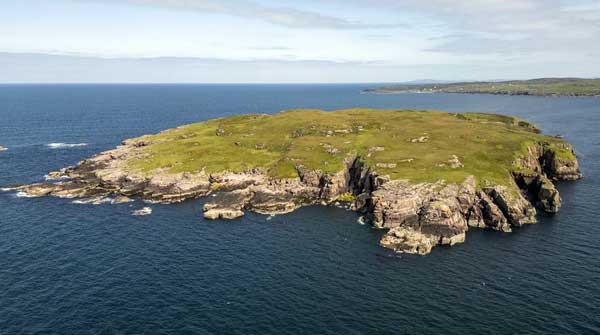 Mullagrach island in Scotland