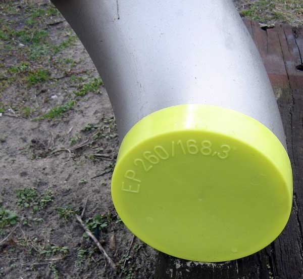 Pipe Spool (Elbow) in the sand with protection