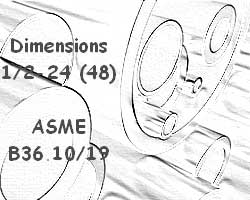 Pipe Dimensions 1/2-24(48)