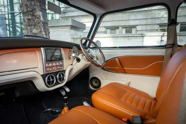 Mini - tan leather with cream bodywork