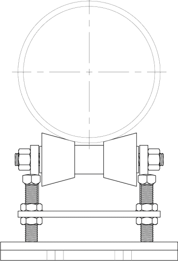 Adjustable Pipe Roller support